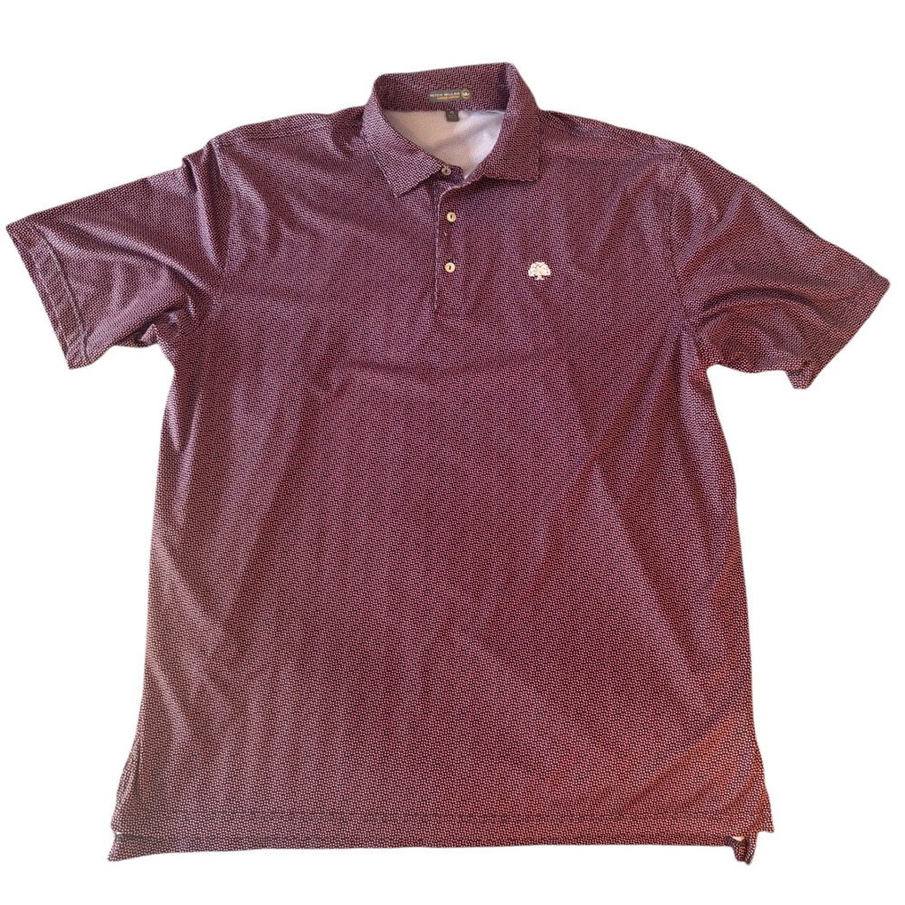 Peter Millar Summer Comfort Golf Polo Performance XL Cypress Tree‎ on chest